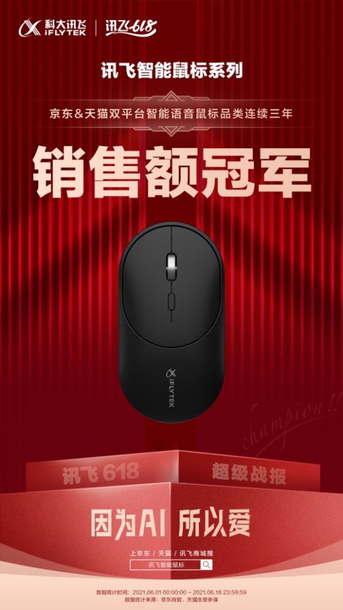 動嘴不動手 的智能鼠標(biāo) 科大訊飛黑科技再摘618銷冠